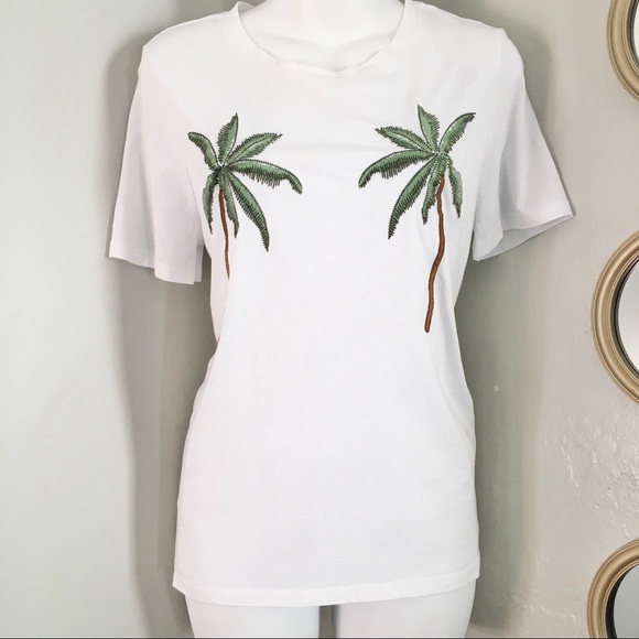 H&M Tops - H&M Palm Tree T-Shirt